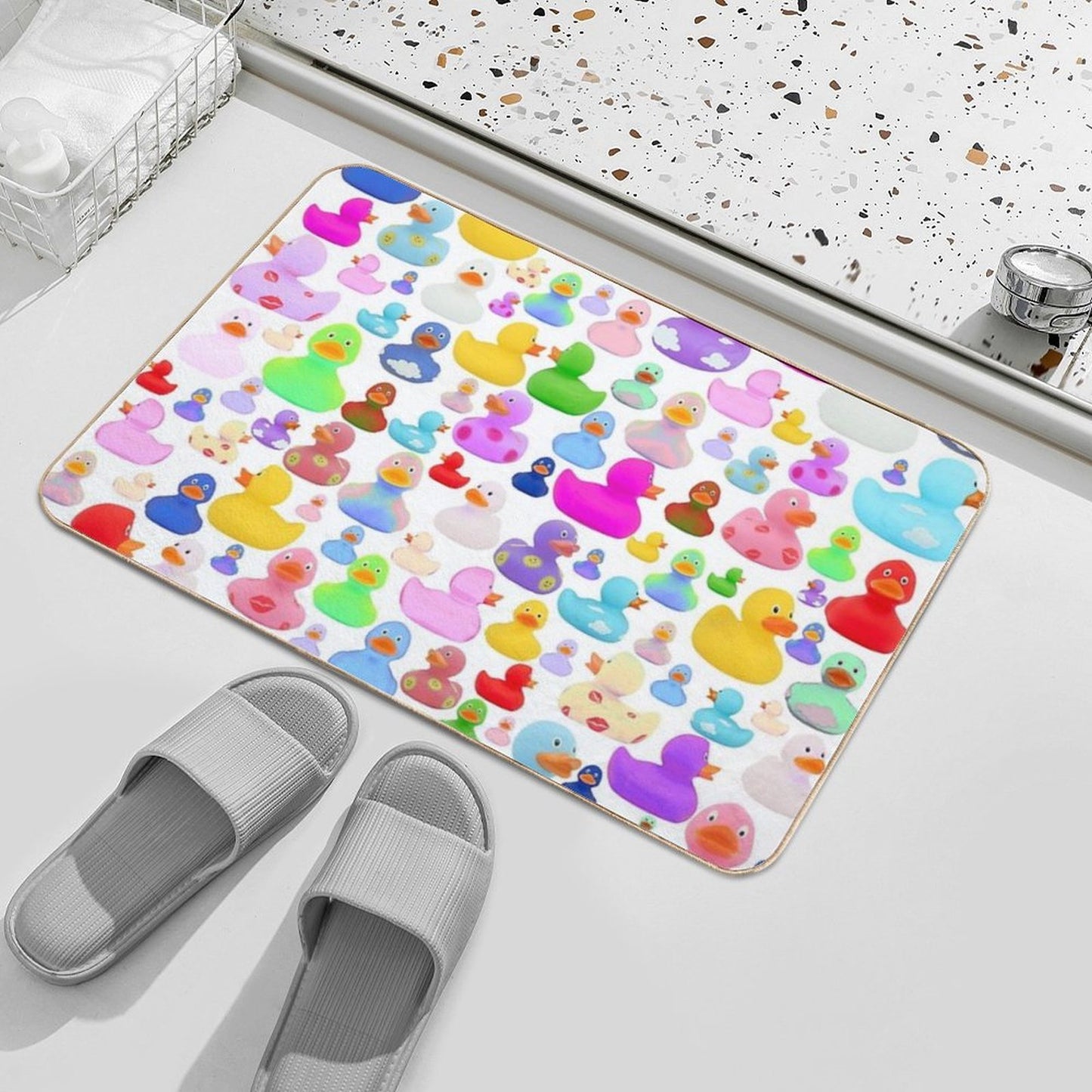 Rubber Ducks  Slip-Resistant Bath Mat