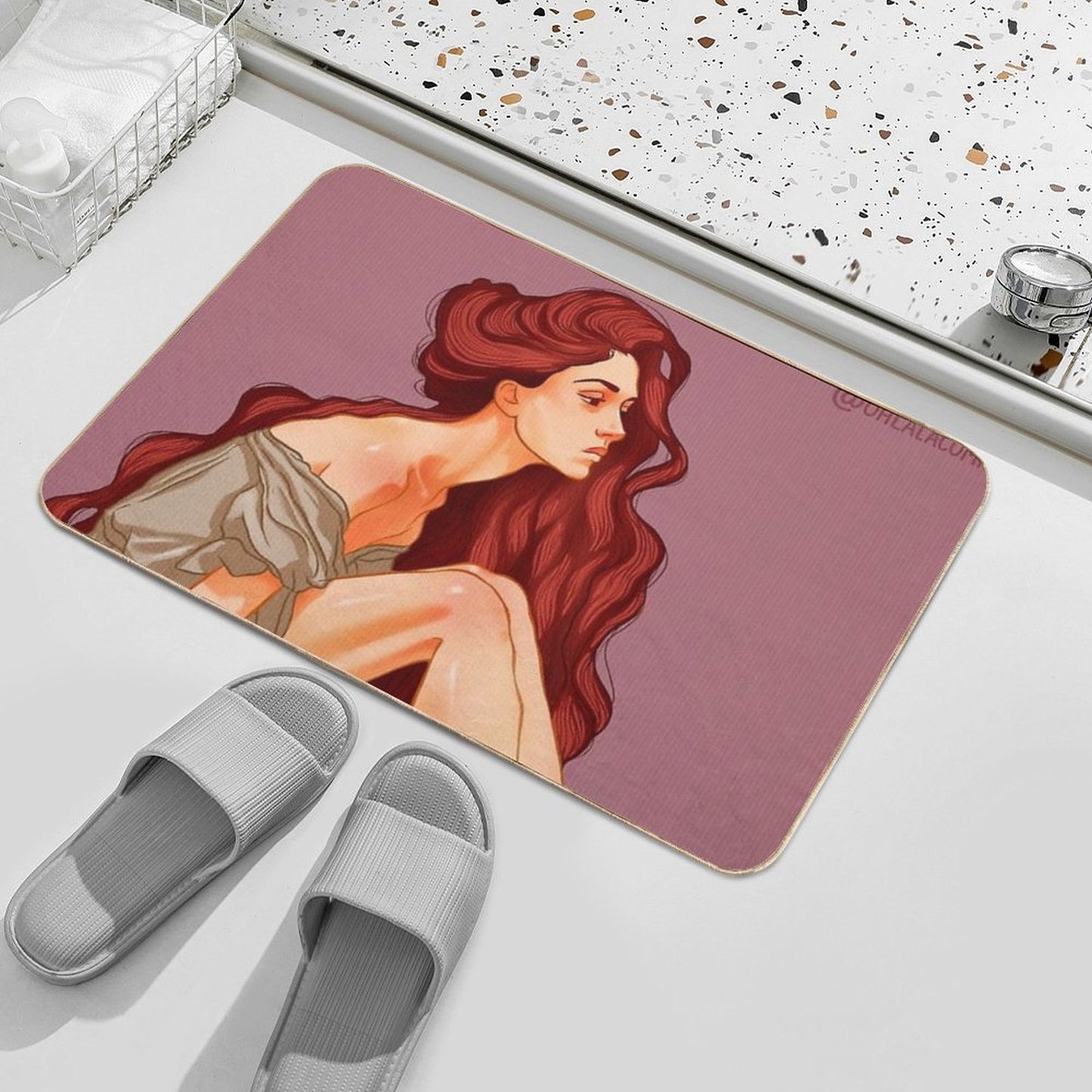 Sitting Always  Fade-Resistant Bath Mat