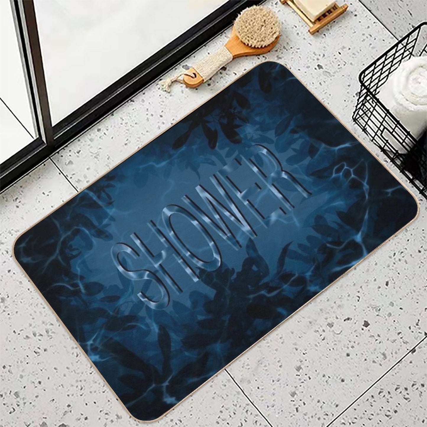 Shower Time  Fade-Resistant Bath Mat