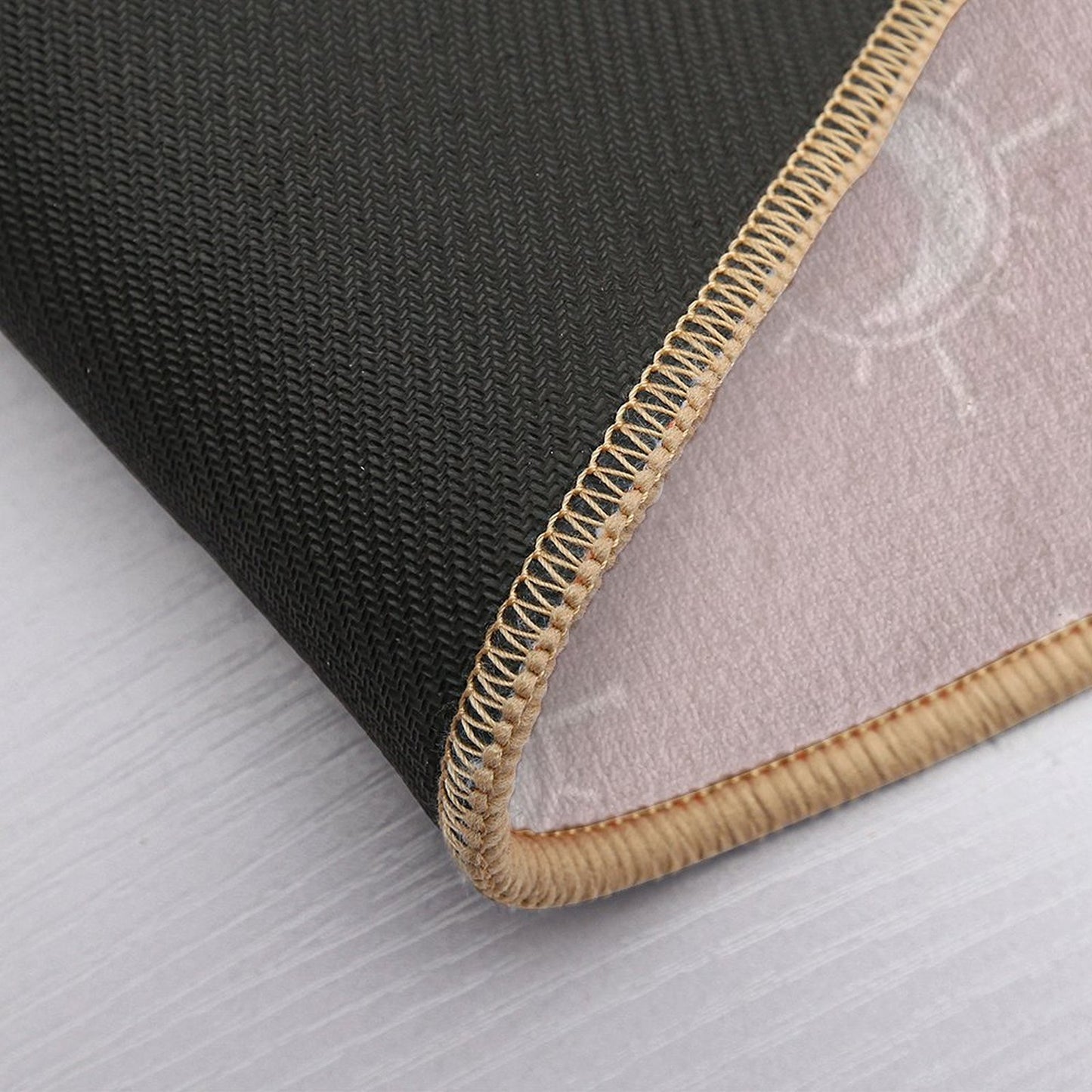 Cosmic Sun And Moon Design Soft Aesthetic In Muted Colors Gray Pink  Repositionable Bath Mat