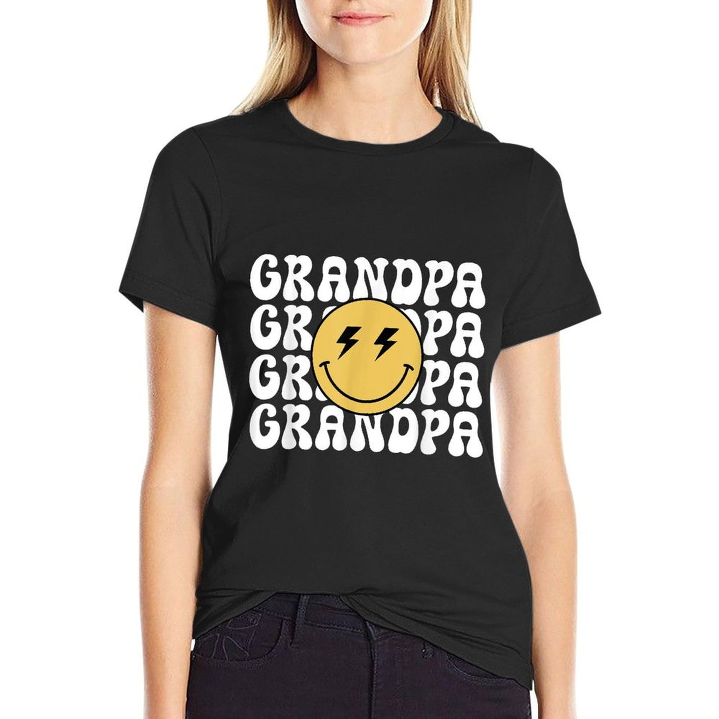 Grandpa One Happy Dude Birthday Theme Family Matching  Breathable T-Shirt