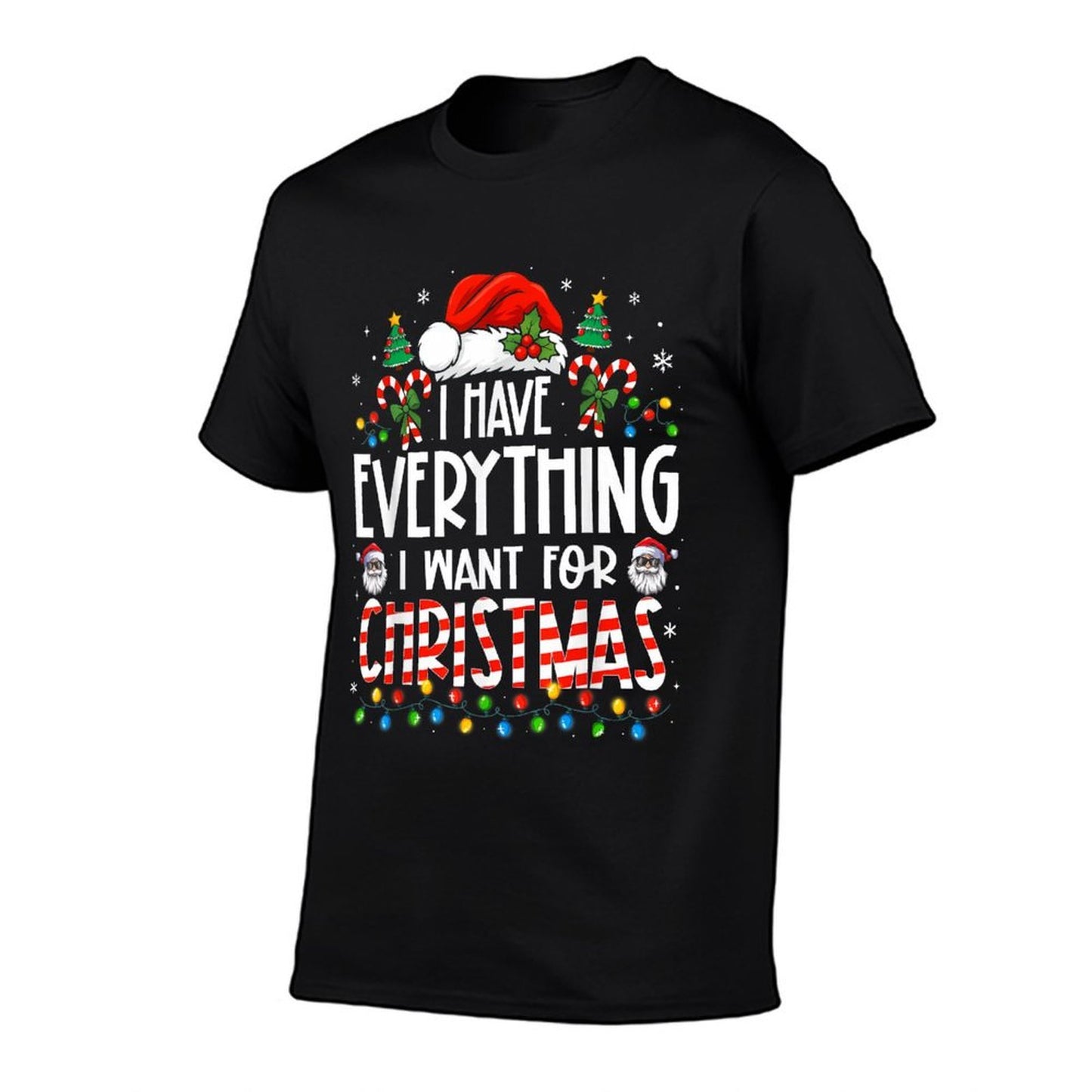I Have Everything I Want for Christmas Matching Couples Xmas  Versatile T-Shirt