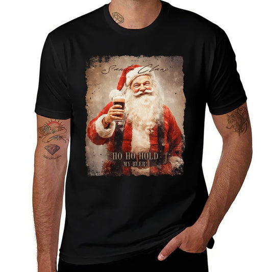 Winter Xmas Snowman Reindeer Merry Christmas Santa Claus  Lightweight T-Shirt