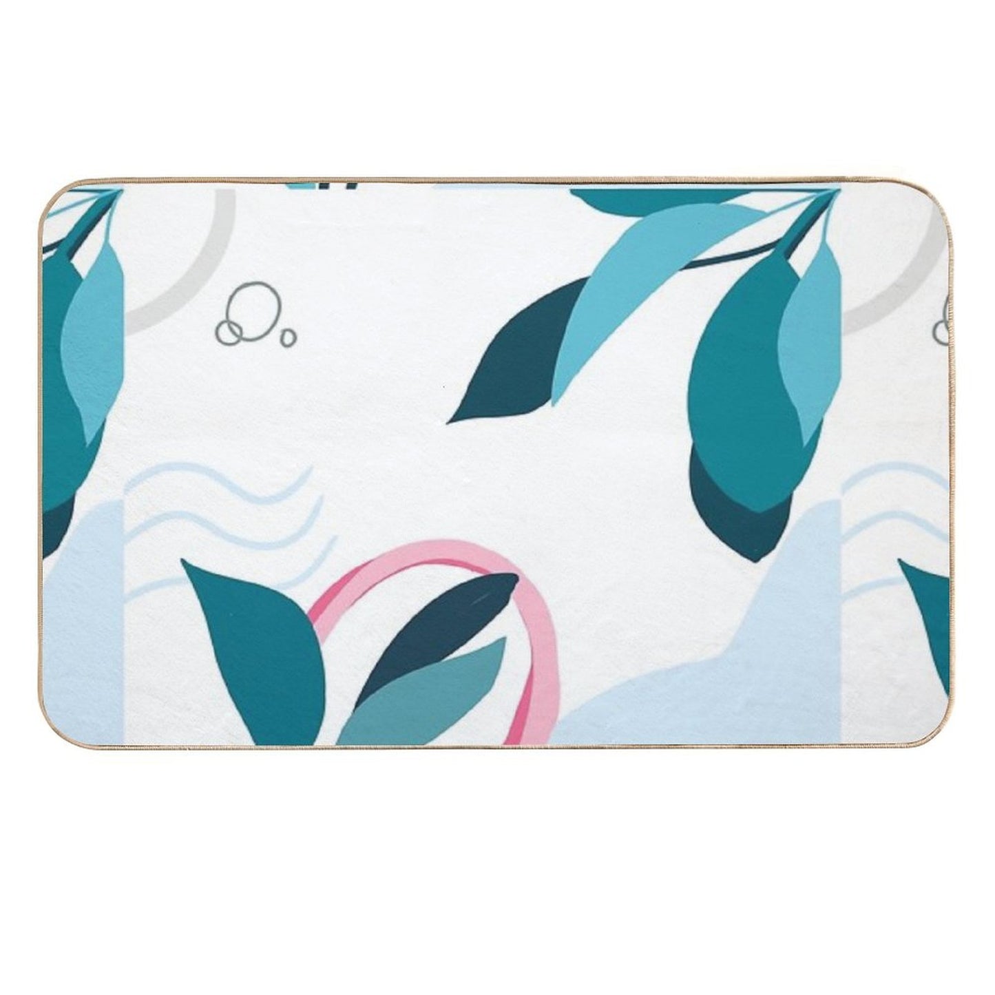 Color Pallete Organic Abstract Art Minimalist  Versatile Bath Mat