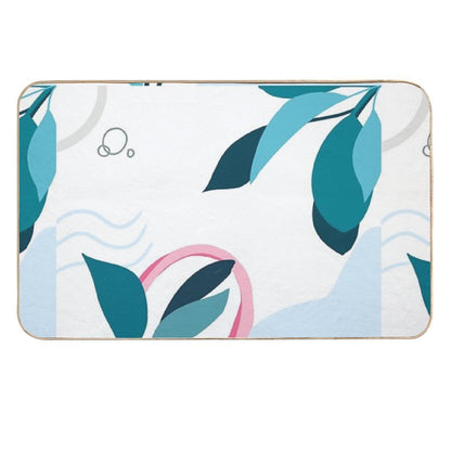 Color Pallete Organic Abstract Art Minimalist  Versatile Bath Mat