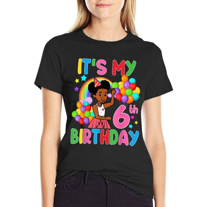 Kids It's My 6th Birthday Gracie's Corner Six Years Old  Versatile T-Shirt