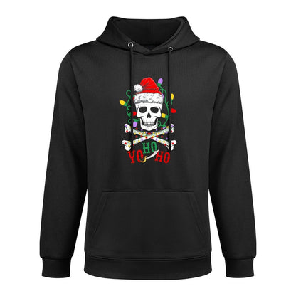 Yo S Ho Pirate Boat Cruise Xmas Skull Crossbones Christmas Colorfast Hoodie