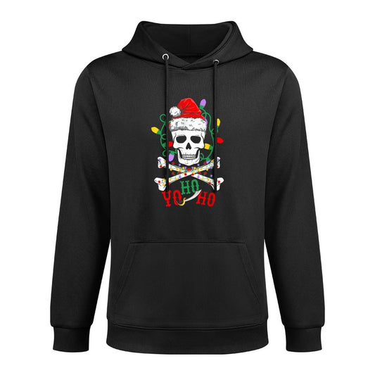 Yo S Ho Pirate Boat Cruise Xmas Skull Crossbones Christmas Colorfast Hoodie