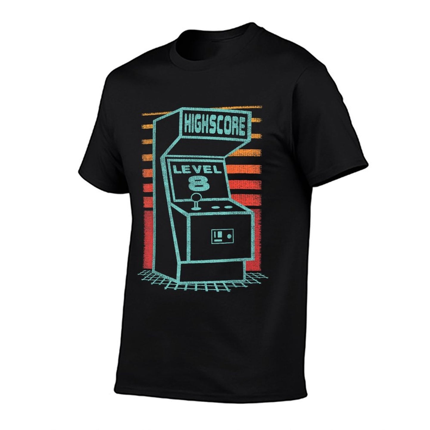 8th Birthday 8 Year Old Retro Gamer Level Up Unlocked  Trendy Pattern T-Shirt