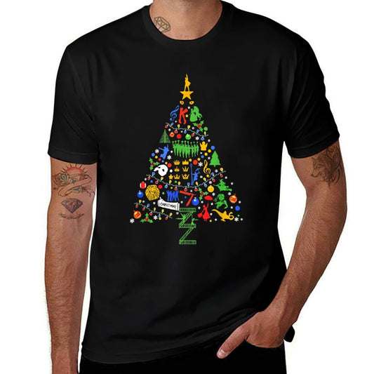 Broadway Christmas Tree Sweater Broadway Ugly Christmas  Cotton T-Shirt