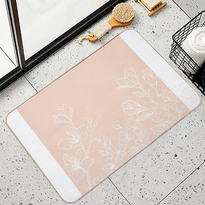 Flower Image  Rapid-Drying Bath Mat