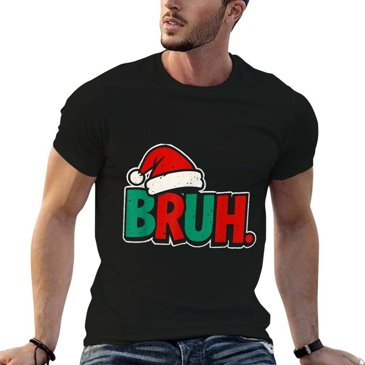 Bruh Funny Saying Brons Boys Kids Christmas Pajamas Xmas  Soft T-Shirt