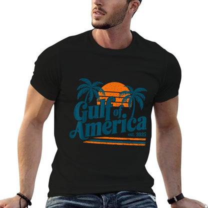 Retro Vintage Gulf Of US America 2025 American Gifts Stretchy T-Shirt