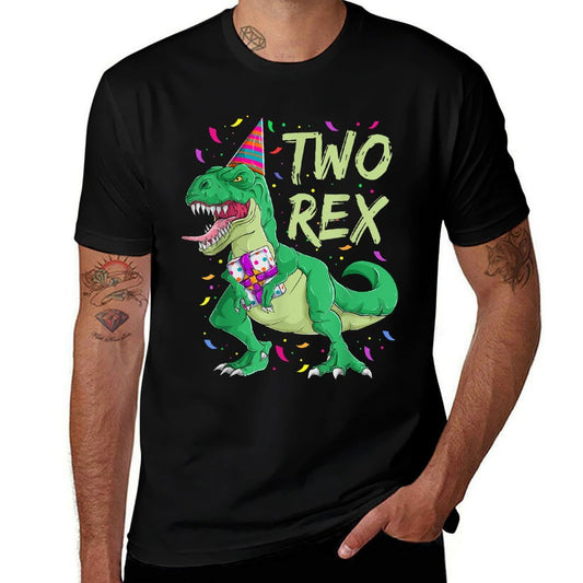 2 Years Old Dinosaur Birthday Outfit Boys, Two Rex Toddler  Classic T-Shirt