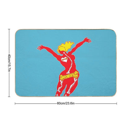 Heartbone - Neon  Pet-Safe Bath Mat