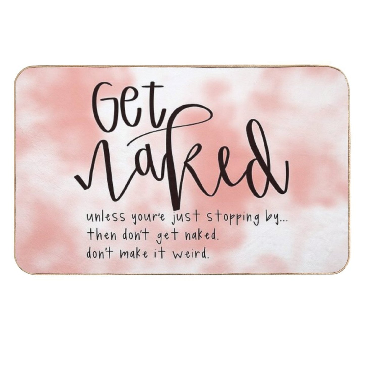 Get Naked Bathroom Decor  Pet-Safe Bath Mat