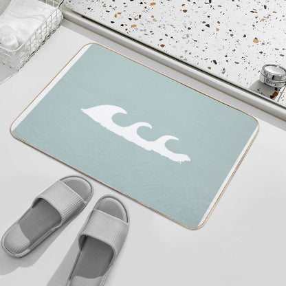 Waves  Dirt-Trapping Bath Mat