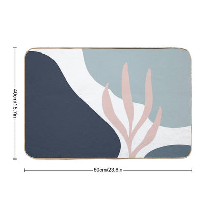 Lovely Blue Durable Bath Mat