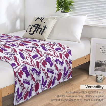 Gram Stain - Labeled Eco-conscious Throw Blanket