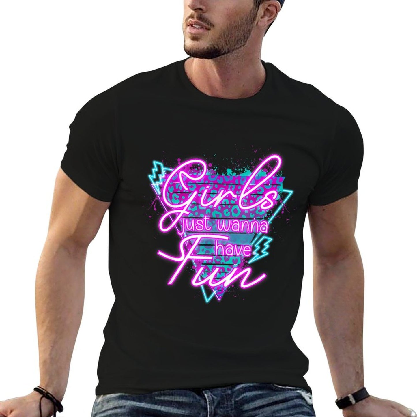 Girls Just Wanna Have Fun Awesome 70's 80's 90's 1980s  Odor-resistant T-Shirt