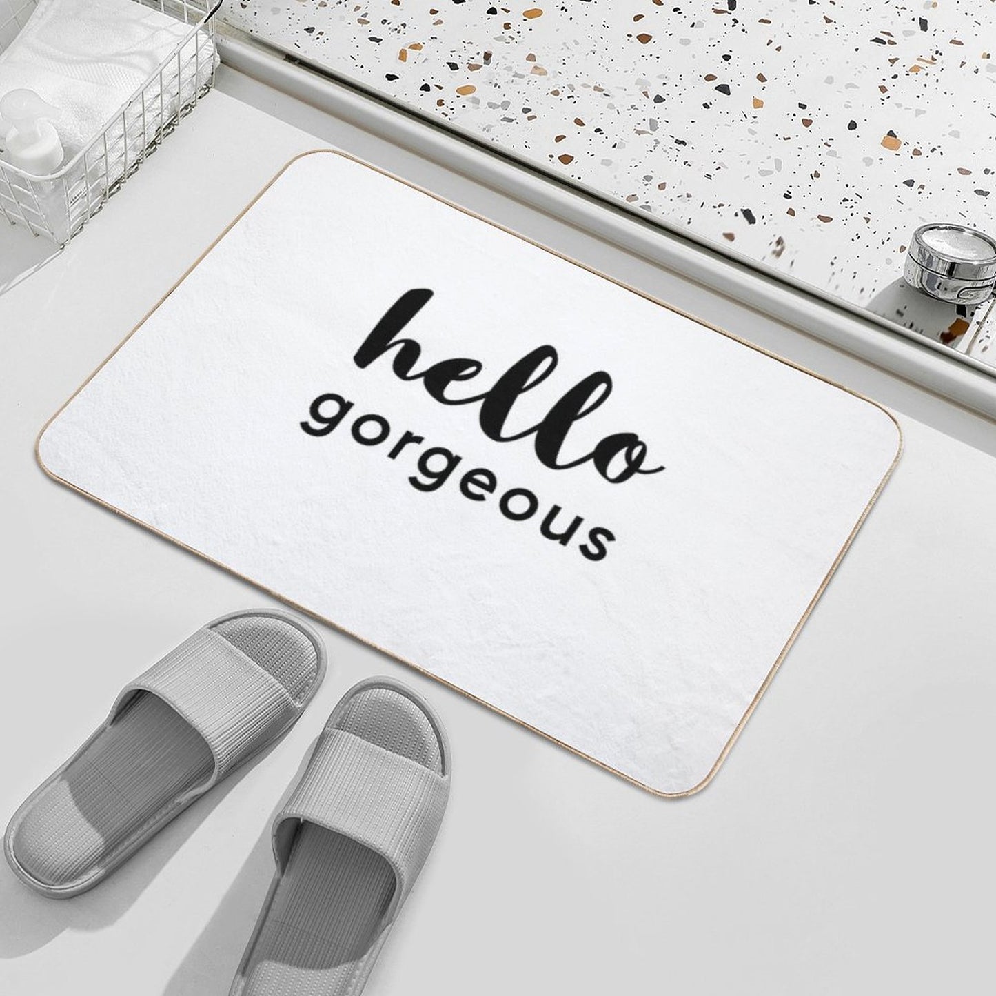 Hello Gorgeous  Rapid-Drying Bath Mat