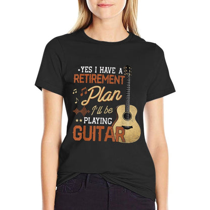Retirement Gift Retirement Plan I'll Be Playing Guitar  Eco-friendly Material T-Shirt