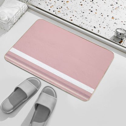 Line Art Neutral Pink  Versatile Bath Mat