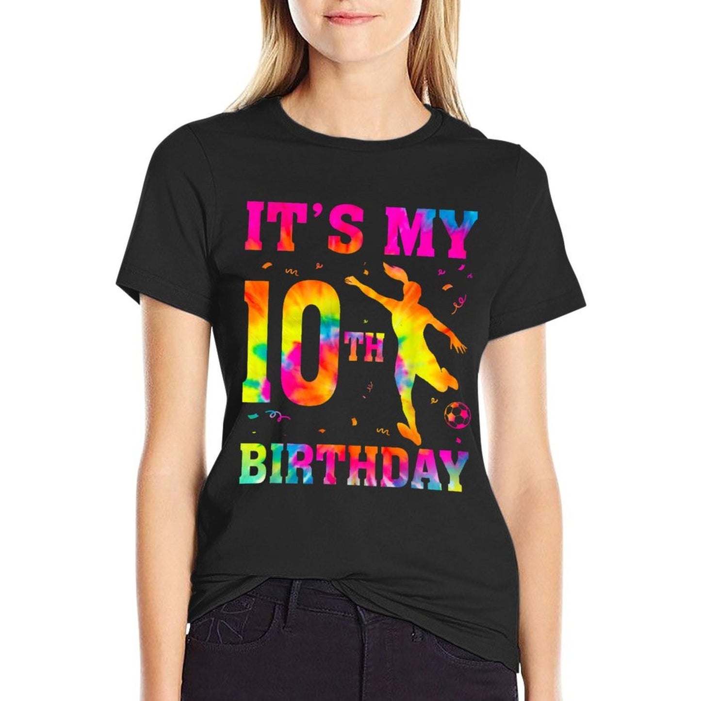 It's My 10th Birthday Soccer 10 Year Old Party Soccer Player  Eco-friendly Material T-Shirt