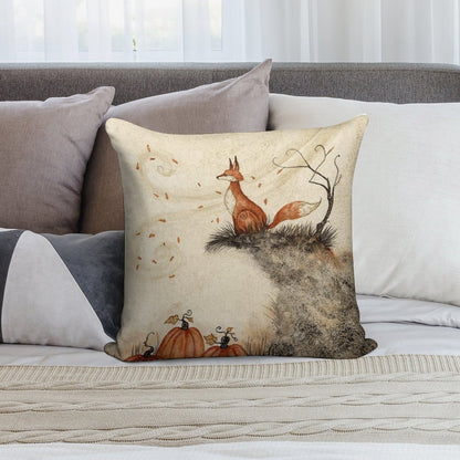 Guarding The Pumpkin Patch Soft Home Decor Throw Pillow