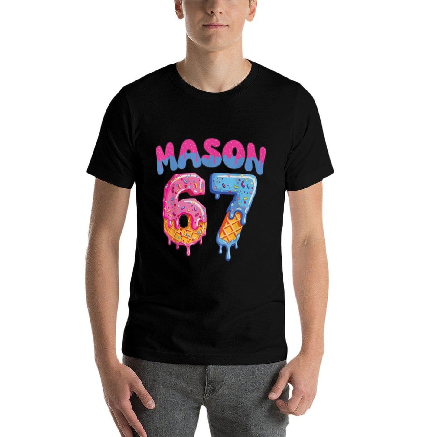 Baseball Drip Number 67 Player Or 67th Birthday  Moisture-wicking T-Shirt