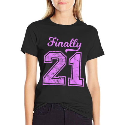 21st Birthday Boy Girl Born 2001 21st Birthday  Easy-care T-Shirt