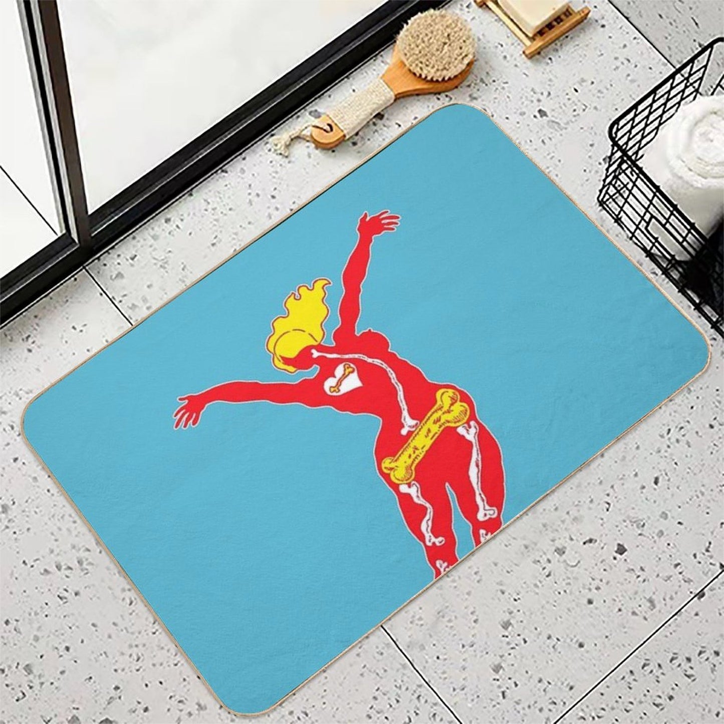 Heartbone - Neon  Pet-Safe Bath Mat