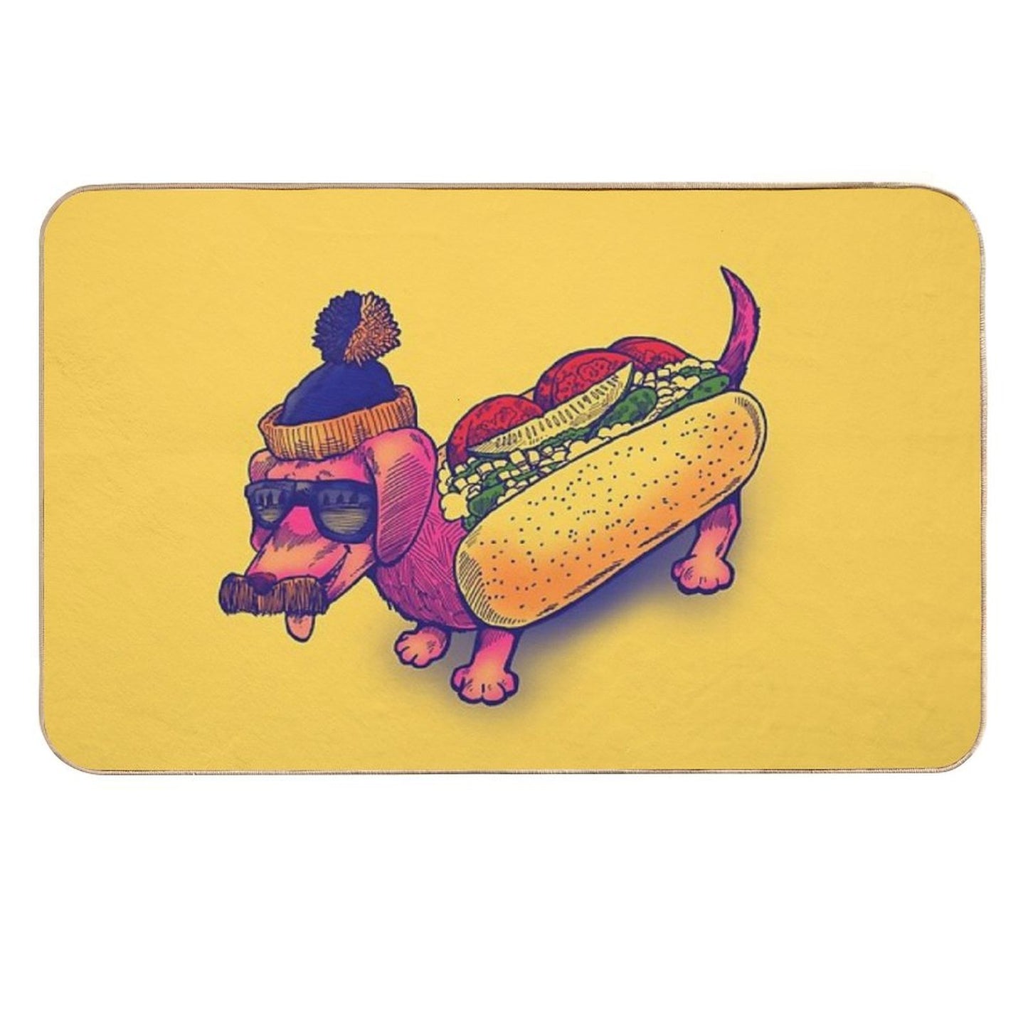 The Chicago Dog  Odorless Bath Mat