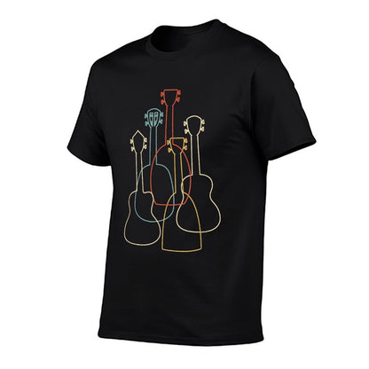 Ukulele Gift Uke Silhouettes  Moisture-wicking T-Shirt