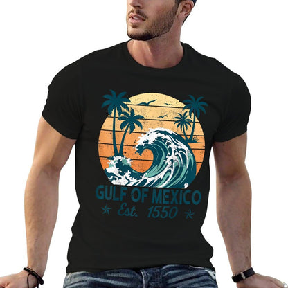 Gulf of Mexico Forever Retro Vintage Beach Mens Women Comfortable T-Shirt