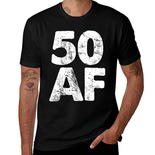 Vintage 50 AF Funny 50th Birthday  Soft T-Shirt