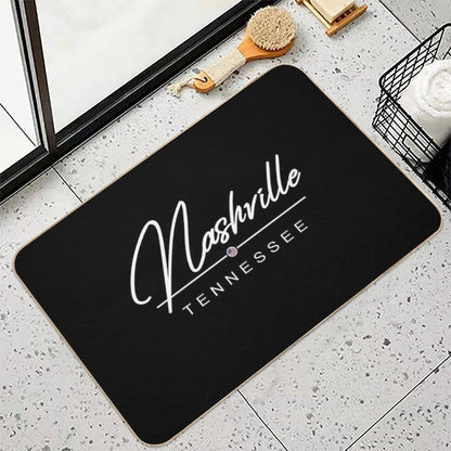 Nashville Tennessee USA Music  Easy To Clean Bath Mat