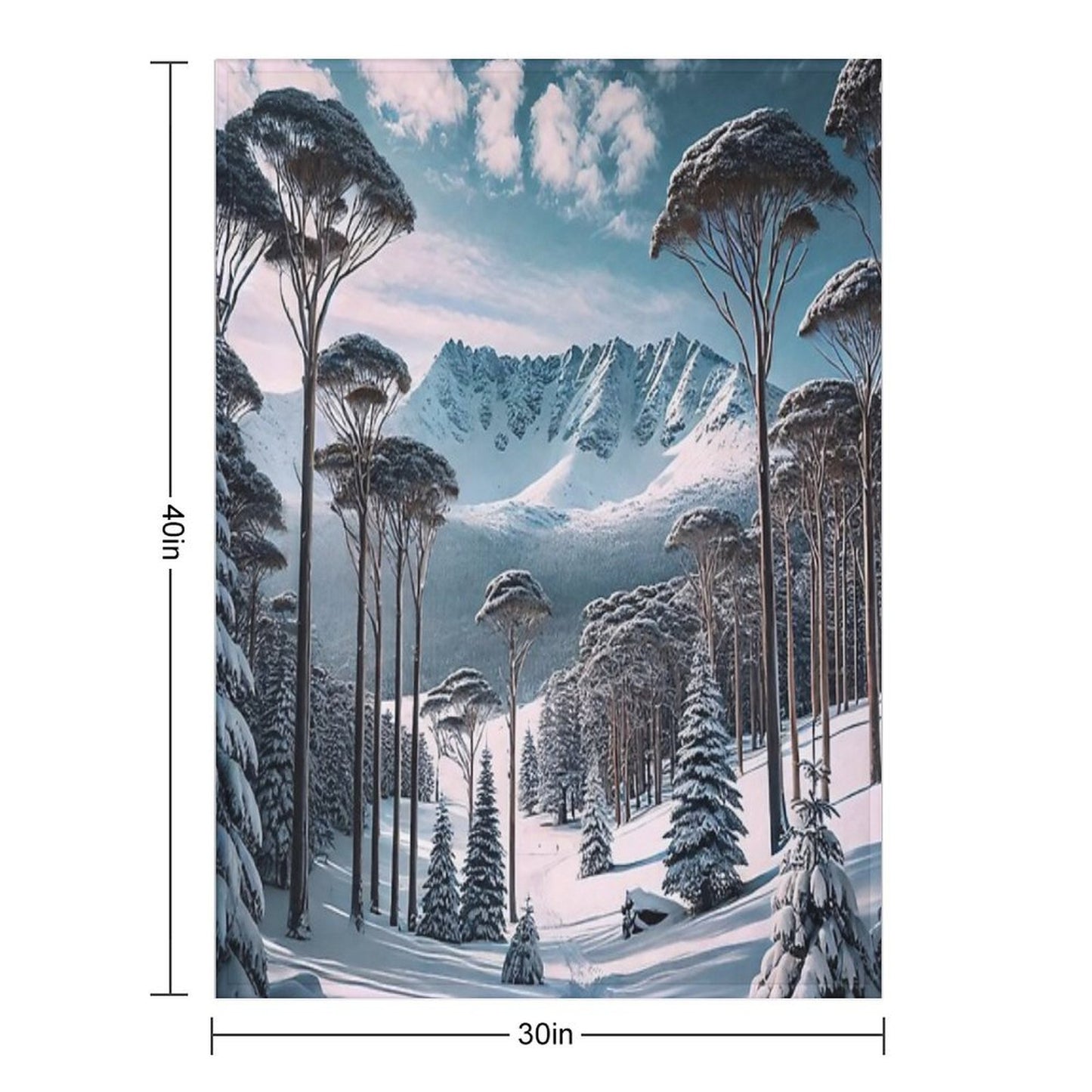 Mount Kosciuszko Versatility Throw Blanket