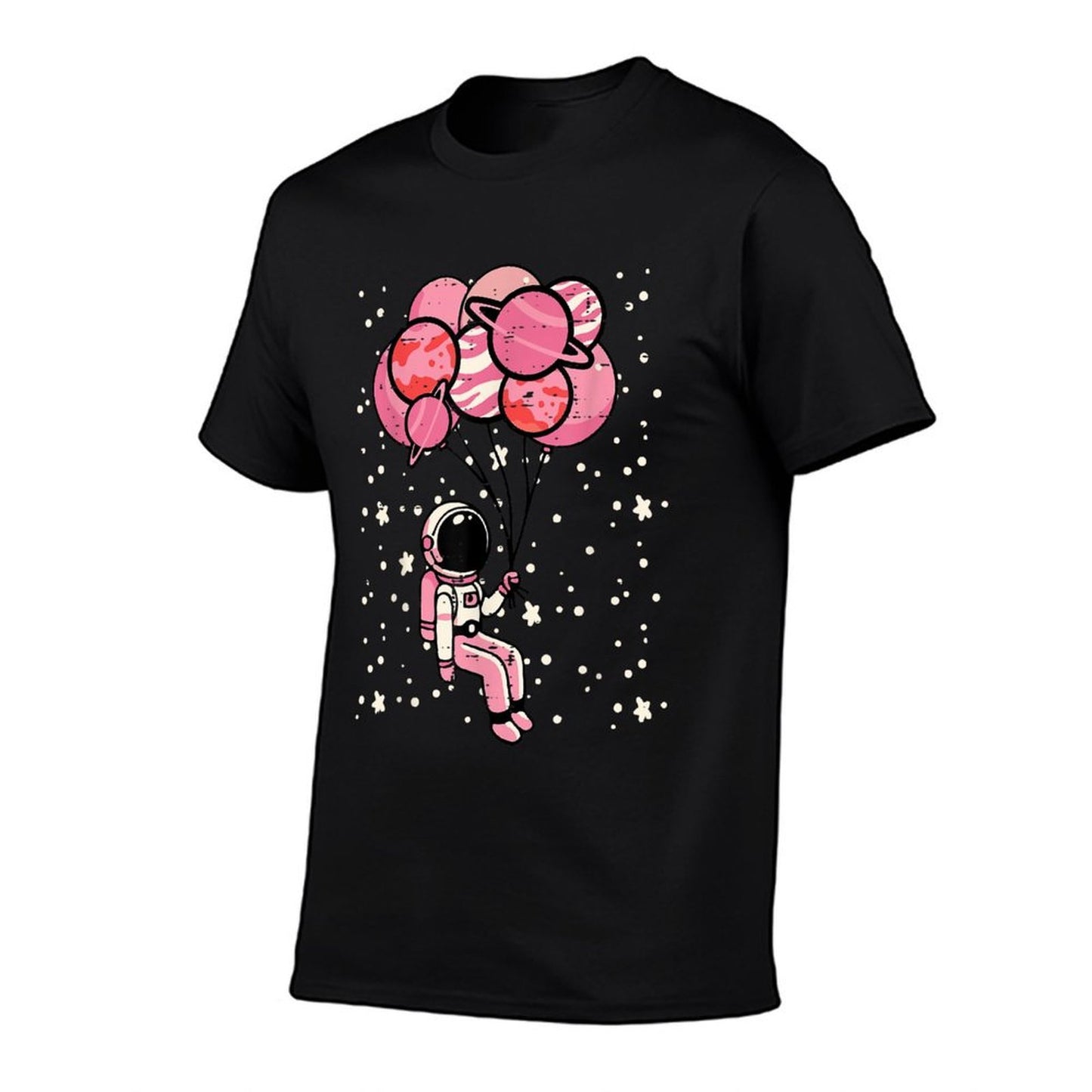 Astronaut Balloon Planets Space Galaxy Girls Kids Toddler  Eco-friendly Material T-Shirt