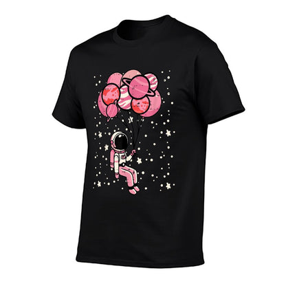Astronaut Balloon Planets Space Galaxy Girls Kids Toddler  Eco-friendly Material T-Shirt