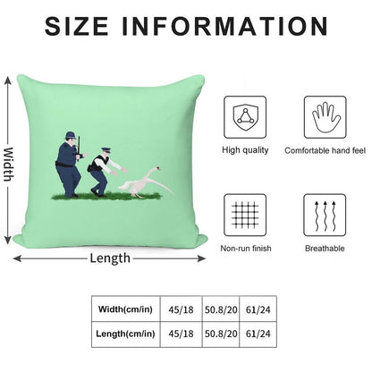 Swan Cops Soft Washable Throw Pillow