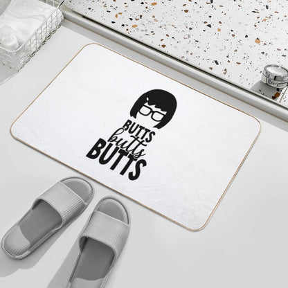 Bobs Animated Sitcom Burgers - Butts Butts Butts  Repositionable Bath Mat