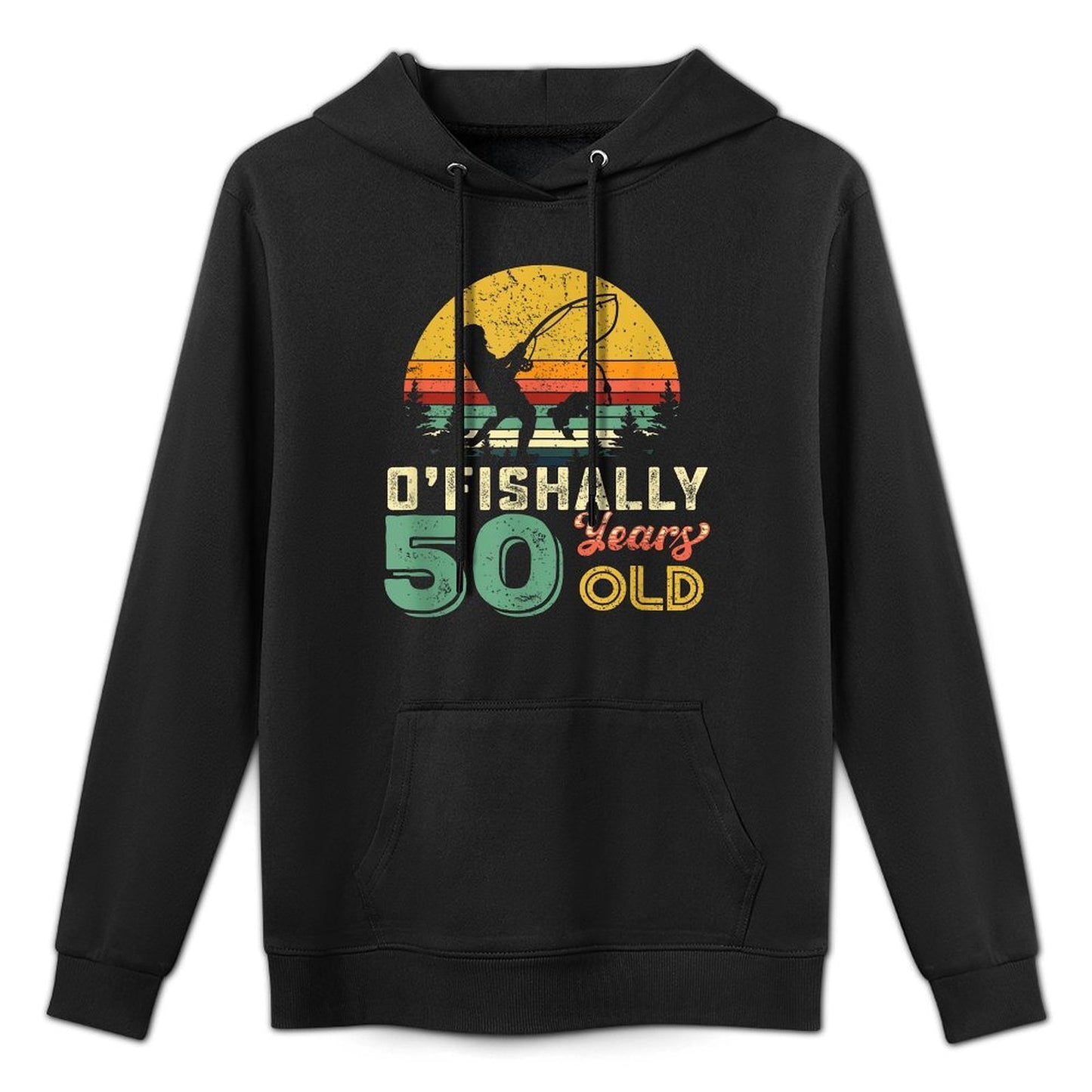 50 Years Old Fishing Gift 50th Birthday Cool Fifty Year Old Pilling-Resistant Hoodie