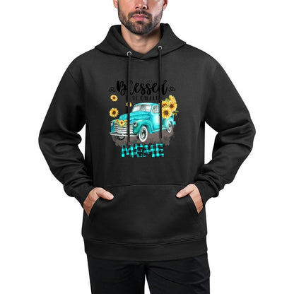 Blessed To Be Called Meme Truck Grandma Family Outfit Customizable Surface Hoodie