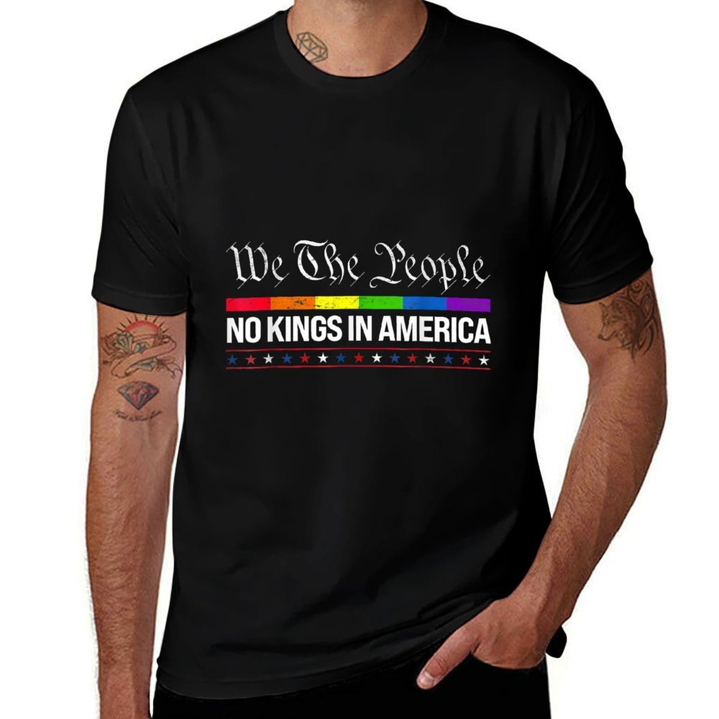 No Kings In America We The People Political Men Women  Affordable Price T-Shirt