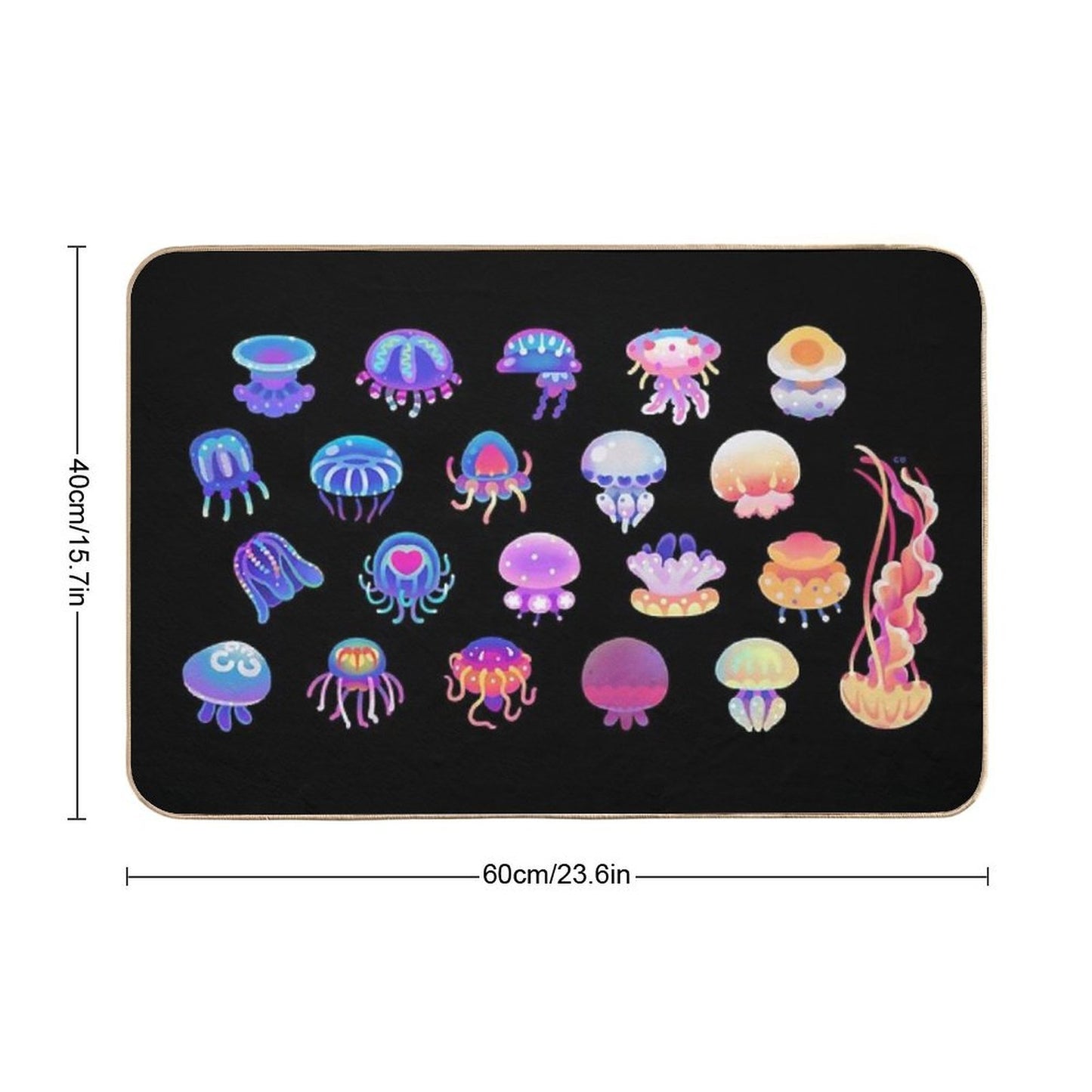 Jellyfish Day  Long-Lasting Bath Mat
