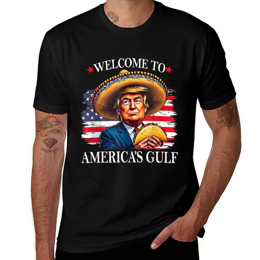 Funny Trump America's Gulf Est 2025 Trump Merchandise Comfortable T-Shirt