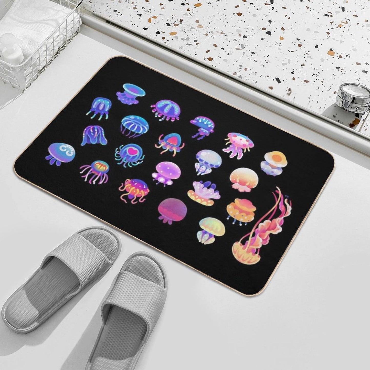 Jellyfish Day  Long-Lasting Bath Mat