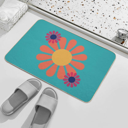 Groovy Flower  Stain-Proof Bath Mat