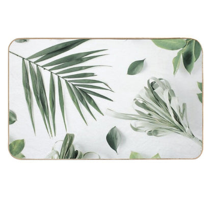 Leaf Pattern  Easy To Clean Bath Mat